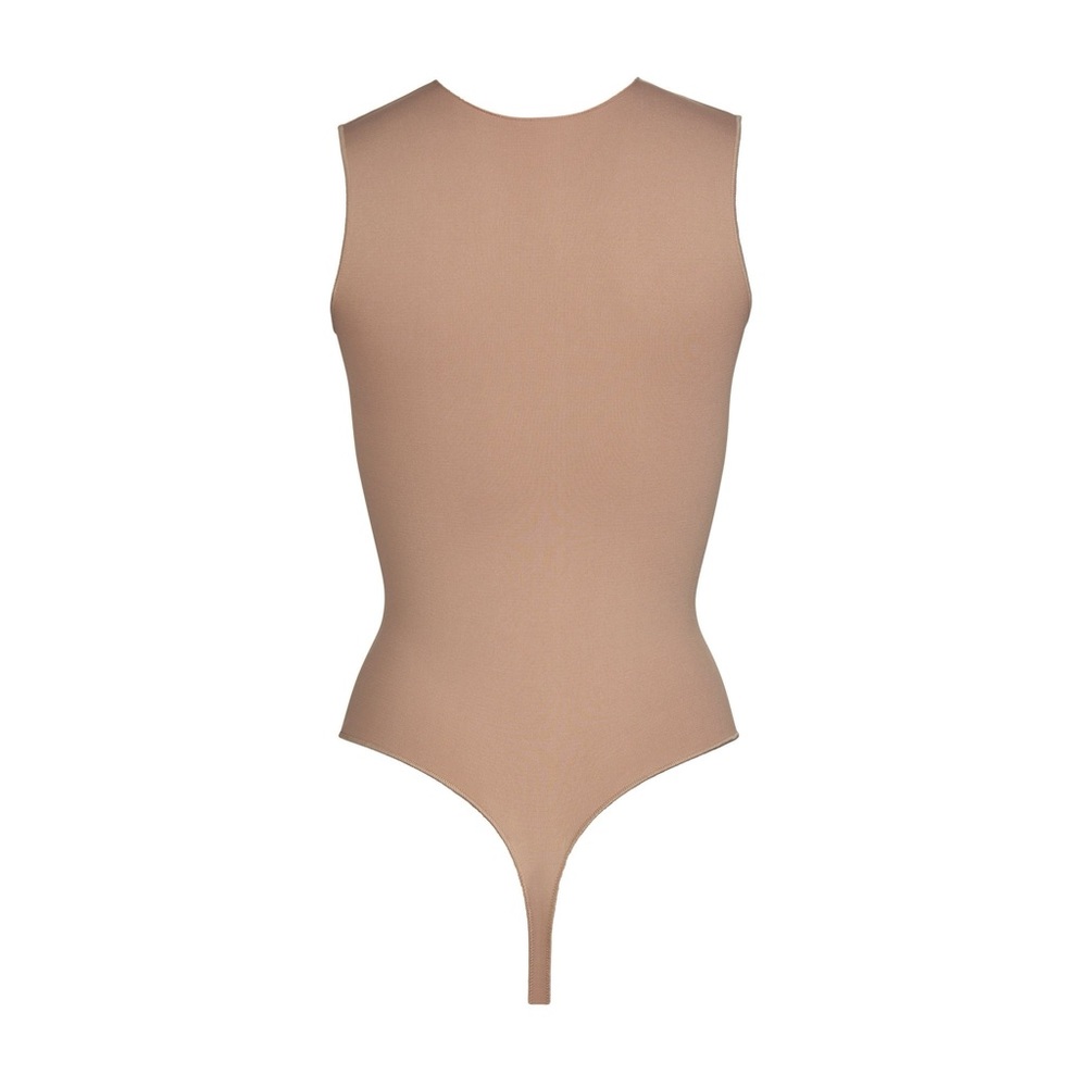 SKIMS Tan Sleeveless Fitted Bodysuit - Picture 2 of 2